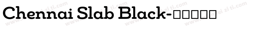 Chennai Slab Black字体转换